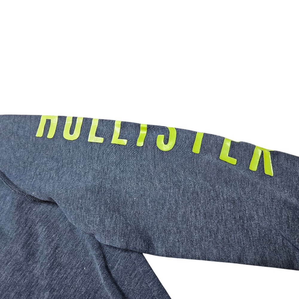 Hollister Medium Blue and Green Hoodie Sweater - Picture 6 of 8